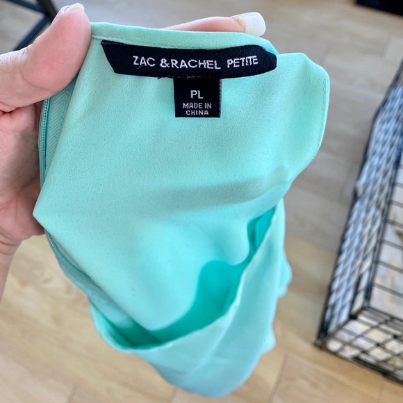 Aqua lace blouse - Picture 4 of 5